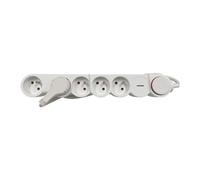 Multiprise Parafoudre 5 prises Accsup 1,5 m Blanc