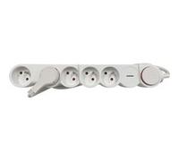 Multiprise Parafoudre 5 prises Accsup 1,5 m Blanc Blanc G