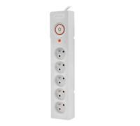Multiprise parafoudre 5 prises - Gris