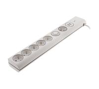 Multiprise parafoudre 6 prises 16A + 2 USB - Blanc - Thomson