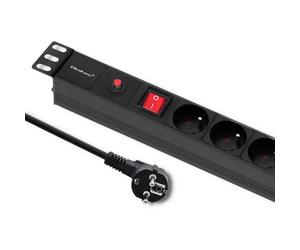 Multiprise Parafoudre Cb Pour Armoire Rack 19' 1u 16a Pdu 6xfrench 2m