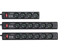 Multiprise Parafoudre EATON Protection Strip 6 Tel FR PS6TF, 6 Prises Françaises, 1 Prise Téléphonique RJ, Noir, 2500W
