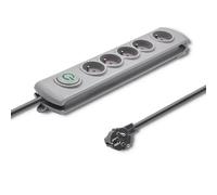 Multiprise parasurtenseur 5 prises - Gris