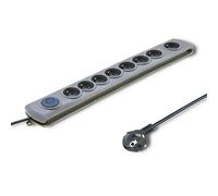 Multiprise parasurtenseur 8 prises - Gris