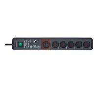 Multiprise Parasurtenseur avec 6 Prises Secure-Tec 3m Gris anthracite