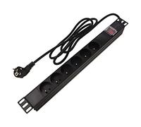 Multiprise PDU-06E-0200-BK-BK : prises de sécurité : 6 230VAC 16A noir 2 m