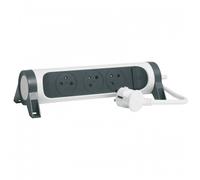 LEGRAND Multiprise FB 6x2P+T prenium rotative et fixable 1.5m blc/n