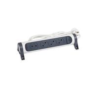 Legrand Multiprise pivotante 50075 – 4 prises 2P+T, interrupteur, cordon 1,5 m, 16 A