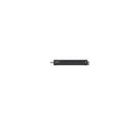 Brennenstuhl Multiprise Premium Plus 8 Prises avec Interrupteur (Bloc multiprises orientées à 45 degrés, Guide-câbles, Oeillets Porte-vis, 3m H05VV-F 3G1,5, fabriquée en France) Noire