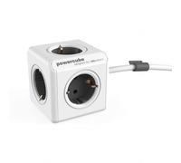 Multiprise PowerCube Extended 5 Prises 1,5 m Fixation Design Gris