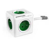 Multiprise PowerCube Extended 5 Prises Câble 1,5 m Montage Bureau Vert