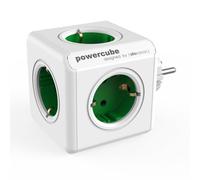 Multiprise PowerCube Original 5 Prises Design Compact Protection Enfants Vert