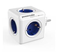 Multiprise PowerCube Original 5 Prises Design Compact sans Câble Bleu