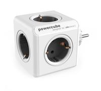 Multiprise PowerCube Original 5 Prises Type F Compacte Modulable Gris