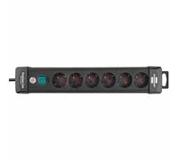 Multiprise Premium-Line 6 Prises Noir 3 M Avec Interrupteur