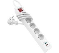 Multiprise, quint., port USB-C/USB-A, PD/Quick Charge™ max. 18W, FR/PL