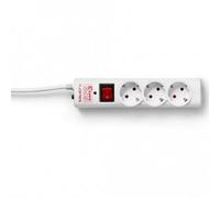 Salicru Multiprise SPS SAFE 3 - 3 prises, protection surtensions, interrupteur, câble 1,5 m, blanc