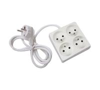 Multiprise sans interrupteur câble 90 cm pour 4 prises