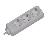 Multiprise Secomp 387.270S 3 prises 1,5 m blanc intérieur plastique 3600 W
