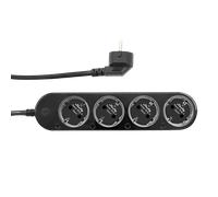 Multiprise Shelly Power Strip 4 Gen4 - Multiprise intelligente avec 4 prises indépendantes, surveillance de la consommation et compatibilité Matter
