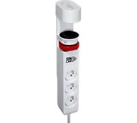Multiprise sous table 3 prises OnLan Power Desk Station (Blanc)