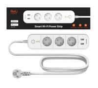 Tenda SP15 Multiprise Connectée WiFi Intelligente avec 3 Prises et 2 Ports USB, Protection Contre les Surtensions, Interrupteur Indépendant, Commande Vocale, Contrôle à Distance, Compatible avec Alexa