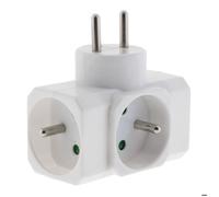 Zenitech - Multiprise triplite 16A 3680W 230V - Blanc Blanc G