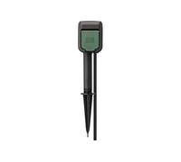 Multiprise Wi-Fi 2 Voies avec Rallonge 10m et Piquet de Terre IP44 Noir / Vert