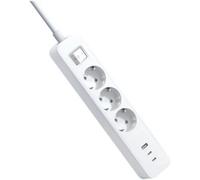 Xiaomi Multiprise XMCXB01EU 3 prises 1 USB-A 2 USB-C 20W Interrupteur Sécurité 1,4 m Blanche
