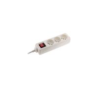 Multiprise Zenitech 3 prises 2P+T 16A avec interrupteur lumineux Blanc NF/CE 190373