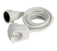 Zenitech Prolongateur HO5VV-F – 3 m avec prise gigogne – Blanc