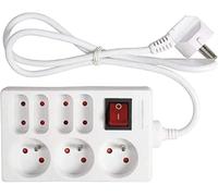 Multiprises - Rallonge - Bloc de 7 prises électriques - Avec interrupteur