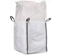 MULTISAC Big Bag 90 x 90 x 100 cm. Chemise + fond plat. FIBC 1000 KG Idéal pour la gestion des débris, le transport de la terre, de l'air, etc.