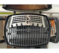 Multistation en acier inoxydable | Grille de maintien au chaud pour les séries Weber Q100/200/1000/2000 | avec support Drumstick | 3mm d'épaisseur