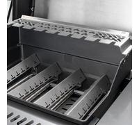 Multistation en acier inoxydable | Grille de maintien au chaud pour Napoleon Rogue 425, Freestyle 425, Legend 425 | avec support Drumstick | 3mm d'épaisseur