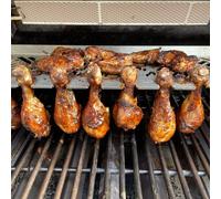 Multistation en acier inoxydable | Grille de maintien au chaud pour Weber Summit série 400 | avec support Drumstick | 3mm d'épaisseur