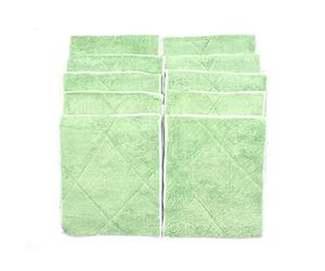 Multitanks Lot de 10 Lavettes Microfibres en Bambou 25x20cm, nettoie Toutes Les Surfaces sans Trace