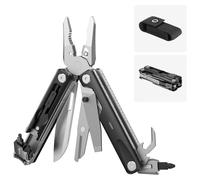 Multitool EDC 16 en 1, aluminium, pince, ciseaux, tournevis, pliable
