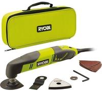 Multitool RYOBI 200W, 10 000-20 000 osc/min, Oscillation 3°, Livré avec 2 lames, Plateau ponçage & abrasifs, RMT200-S