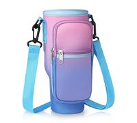 MultiValue Sac pour Bouteille d'eau pour Tasse Stanley, Porte Bouteille Thermos avec Sangle et Poche pour Téléphone Pochette pour Bouteille d'eau Compatible avec Gobelet Stanley de 40oz