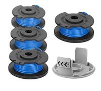 Mumaxun Bobine de fil de rechange RAC124 de 1,6 mm compatible avec Ryobi ONE+ 18 V, 24 V, 40 V, RLT2925, RLT1825, RLT1825Li, RLT1825LL13, RLT1825M13, OLT1832 (4 bobines + 1 capuchon)