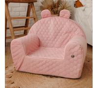 Muminky Chaise d'Enfant en Velours - Rose - Doux, Fait Main, Adaptable, Antidérapant