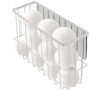 mumisuto Support De Boule MagnéTique Pour Buanderie, MagnéTique Panier Rangement, Support MagnéTique Pour Boule De Lavage Pour L'Organisation Et Le Rangement De La Buanderie (Blanc, L)