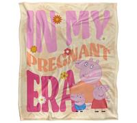 Mummy Pig Pregnant Era Plaid Ultra Doux au Toucher Soyeux - 152 x 127 cm