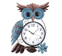 MUMTOP Horloge murale d'extérieur étanche avec thermomètre pour terrasse, piscine, jardin, décoration d'intérieur - 36,5 cm