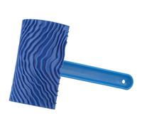 Mumusuki Grain de Bois Brosse Mur Imitation Caoutchouc Bois Grain Effet Rouleau de Peinture avec Poignee DIY Decoration Murale Outil
