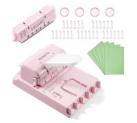 MUNBYN Relieuse Multifonction, Têtes De Perforation Interchangeables, Capacité De Perforation De Papier A4 70g, Adaptée Aux Planners, Carnets DIY Et Scrapbooks Aux Formats A4/A5/B5 - Rose