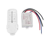 MUNEFE Commutateurs D'éclairage à Télécommande ne pas Fil, Commutateurs D'éclairage à Télécommande RF, Commutateurs Muraux à Récepteur ne pas Fil Pour Luminaires(MR701, Single Load 1 * 1000W)