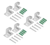 MUNEFE Support de dévidoir de tuyau portable, support de tuyau d'arrosage, support mural en métal pour les tuyaux d'arrosage et les outils de jardin