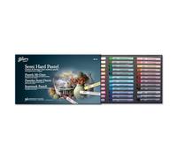 Mungyo Gallery Semi-Hard Pastels Cardboard Box Set of 36 - Assorted Colors by